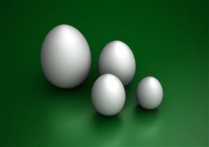 Polystyrenové vajíčko 10cm