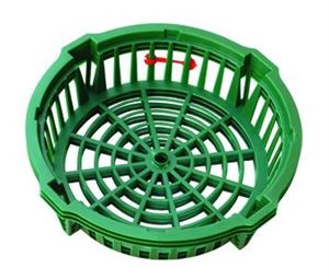 Košík na cibuloviny zelený kulatý 30 cm - 3 ks  